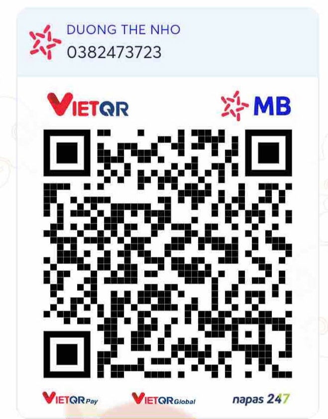 Mã QR thanh toán tài khoản ôn thi